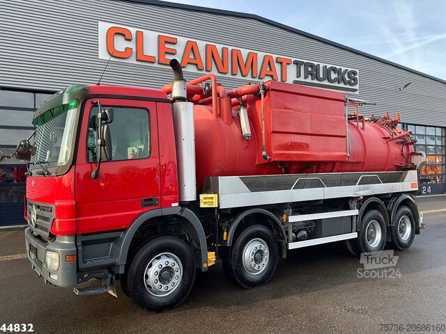 Zuigvoertuig Mercedes-Benz Actros 4141 8x4 Kroll Saug/Spul aufbau