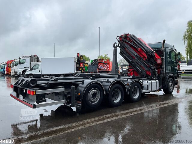 Kablio rankenos sistema Scania G480 8x4 HMF 60 Tonmeter laadkraan + Fly-jib