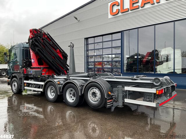 Kablio rankenos sistema Scania G480 8x4 HMF 60 Tonmeter laadkraan + Fly-jib