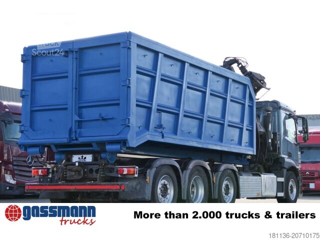Roll-off tipper truck Mercedes-Benz Antos 3543 L 8x2/6, Retarder, 2x Lenkachse,