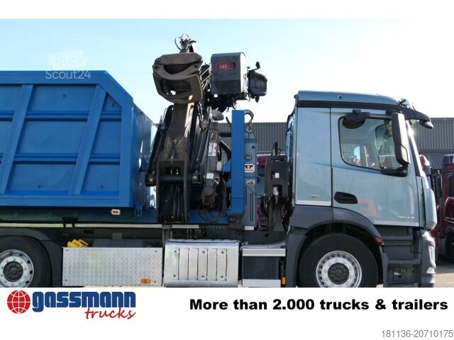 Kanca kasalı yük kamyonu (roll-off) Mercedes-Benz Antos 3543 L 8x2/6, Retarder, 2x Lenkachse,