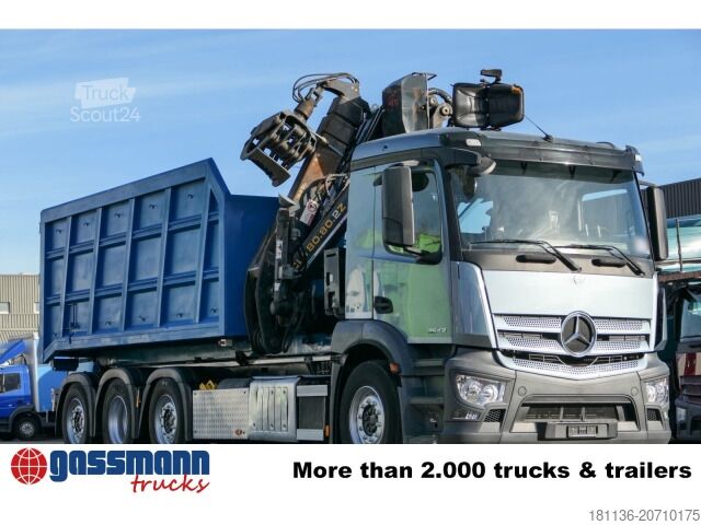 Roll-off tipper truck Mercedes-Benz Antos 3543 L 8x2/6, Retarder, 2x Lenkachse,