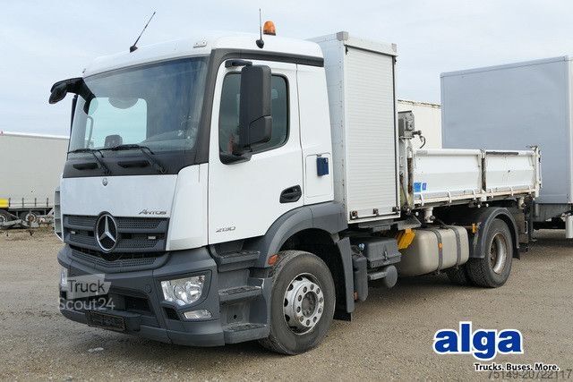 Tresidig tippbil MERCEDES-BENZ 2030 L Antos 4x2, Kran,Generator,Plane,Hydraulik