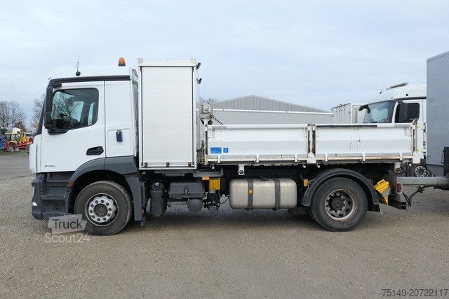 Tresidig tippbil MERCEDES-BENZ 2030 L Antos 4x2, Kran,Generator,Plane,Hydraulik
