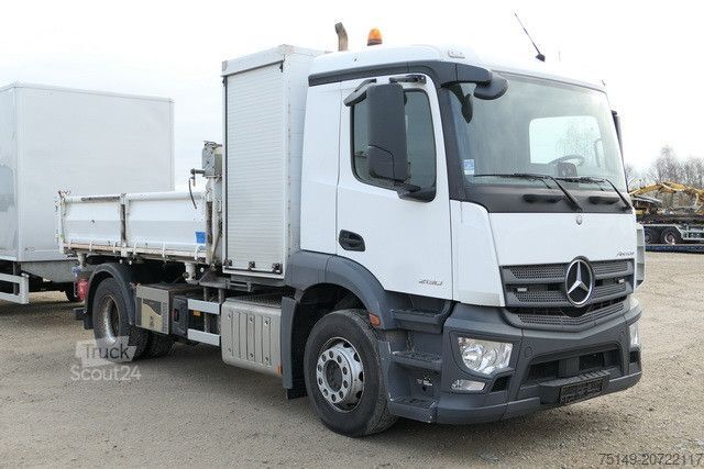 Tresidig tippbil MERCEDES-BENZ 2030 L Antos 4x2, Kran,Generator,Plane,Hydraulik
