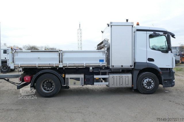 Tresidig tippbil MERCEDES-BENZ 2030 L Antos 4x2, Kran,Generator,Plane,Hydraulik