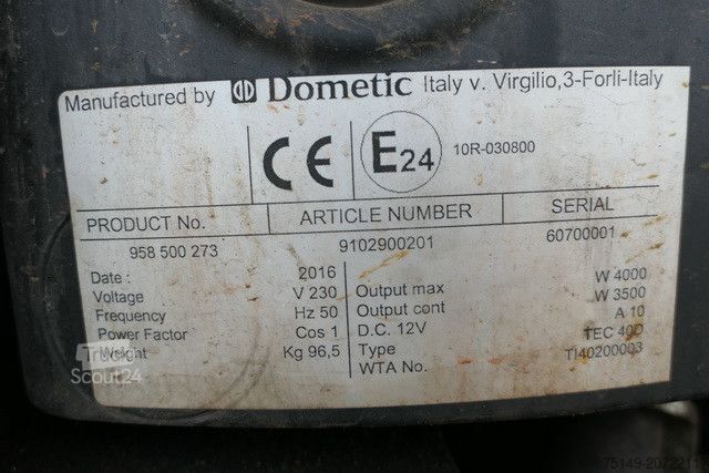 Tresidig tippbil MERCEDES-BENZ 2030 L Antos 4x2, Kran,Generator,Plane,Hydraulik