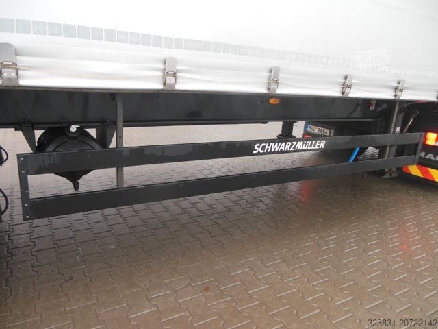 Open oplegger met zeil SCHWARZMÜLLER SPA 3/E, SAF, 2 LIFTACHSE