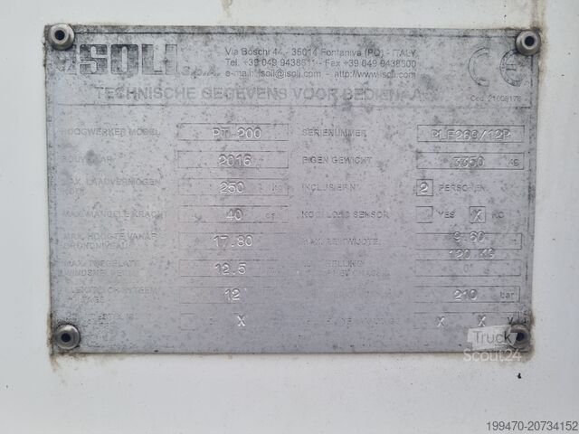 Автовишка на базі вантажівки Isoli PT200 on Nissan NT400