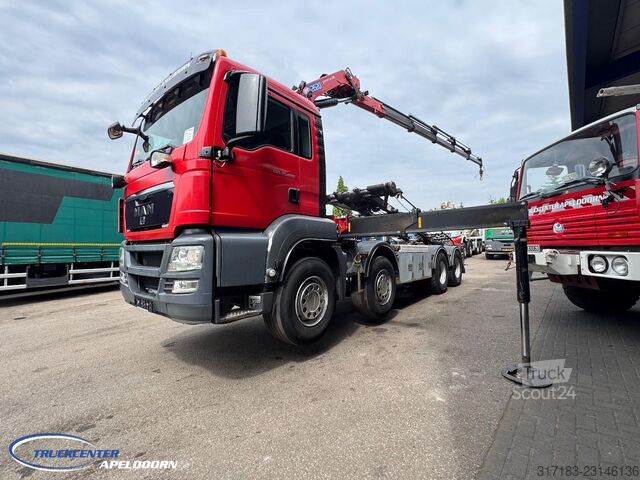 MAN TGS 35.480 HMF 2620 K5 (Année 2017 !), 8x4, châssis acier, boîte de vitesses manuelle TC11408 MAN TGS 35.480 HMF 2620 K5 (Year 2017!), 8x4 Full s...