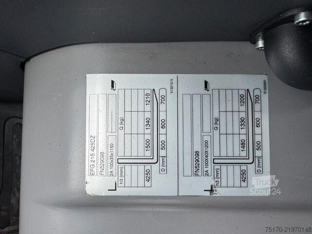Motostivuitor Jungheinrich EFG 215 / Triplex: 4.25m! / SS / nur 2.819h!