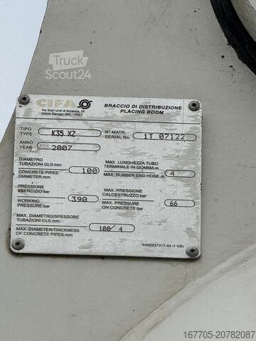 شاحنة مضخة خرسانة SCANIA P 114-380