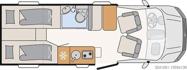 Camping-car semi-intégré DETHLEFFS Globebus Performance 4x4 T 46 MJ 26|AHK|Frontbü