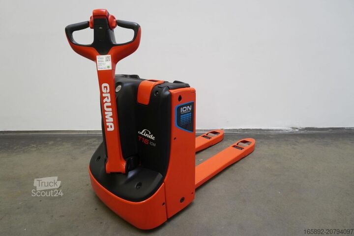 Rankinis palečių vežimėlis Linde T 16 ION 1152