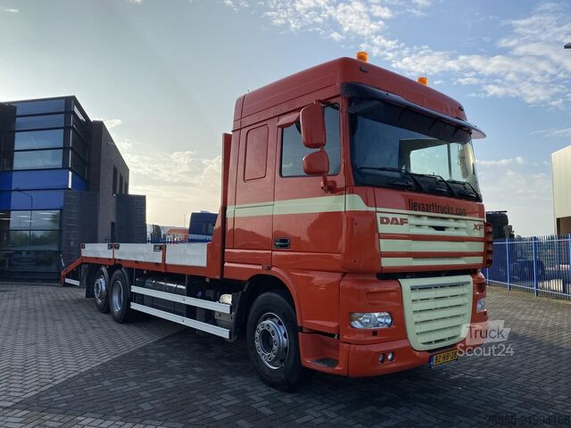 Plataforma de carga DAF XF105.410 Platform / Machine Transporter / NL