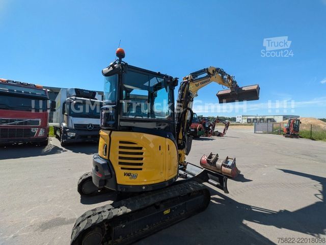 Minibagr YANMAR VIO 38 - 6 / POWERTILT / 3 Löffel / Klima