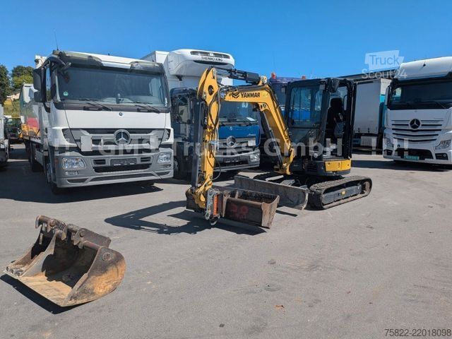 Minibagr YANMAR VIO 38 - 6 / POWERTILT / 3 Löffel / Klima