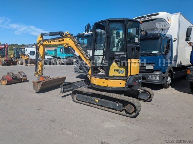 Minibagr YANMAR VIO 38 - 6 / POWERTILT / 3 Löffel / Klima