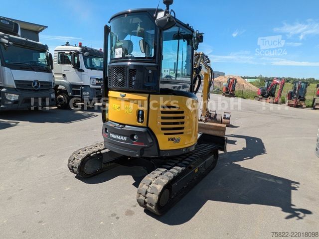 Minibagr YANMAR VIO 38 - 6 / POWERTILT / 3 Löffel / Klima