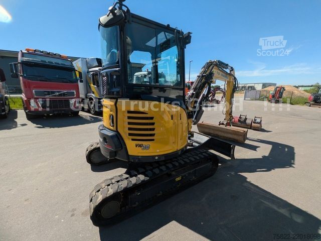 Minibagr YANMAR VIO 38 - 6 / POWERTILT / 3 Löffel / Klima