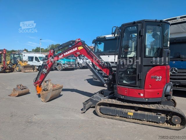 Minibagr YANMAR VIO 33 - 6 / POWERTILT / 3 Löffel / D-Maschine