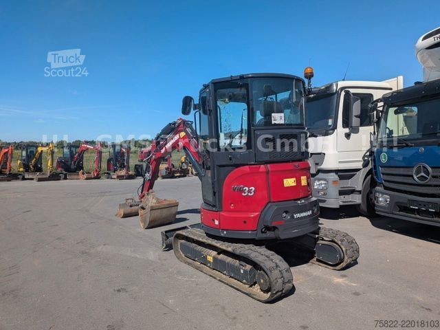 Minibagr YANMAR VIO 33 - 6 / POWERTILT / 3 Löffel / D-Maschine
