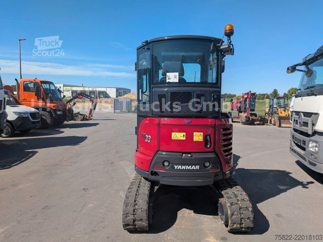 Minibagr YANMAR VIO 33 - 6 / POWERTILT / 3 Löffel / D-Maschine