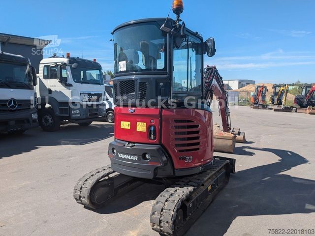 Minibagr YANMAR VIO 33 - 6 / POWERTILT / 3 Löffel / D-Maschine