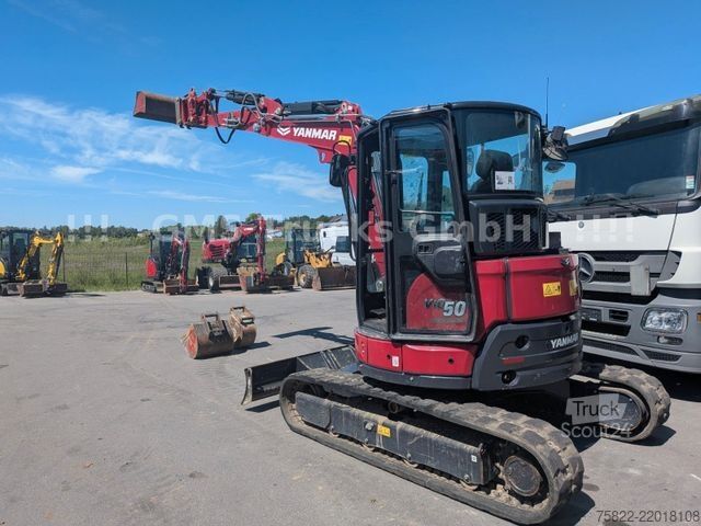Minibagr YANMAR VIO 50 - 6B / POWERTILT / 3 Löffel / D-Masch