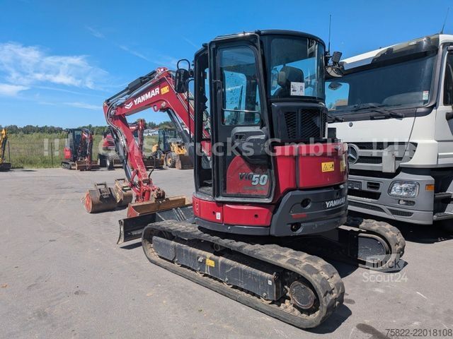 Minibagr YANMAR VIO 50 - 6B / POWERTILT / 3 Löffel / D-Masch