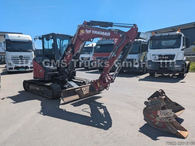 Minibagr YANMAR VIO 50 - 6B / POWERTILT / 3 Löffel / D-Masch