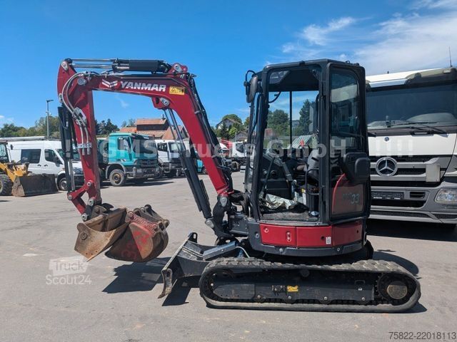 Minibagr YANMAR VIO 33 - 6 / Lehnhoff MS03 / 3 Löffel / D-Masch