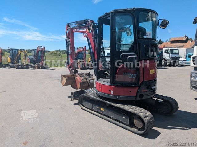 Minibagr YANMAR VIO 33 - 6 / Lehnhoff MS03 / 3 Löffel / D-Masch