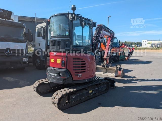 Minibagr YANMAR VIO 33 - 6 / POWERTILT / 3 Löffel / D-Maschine