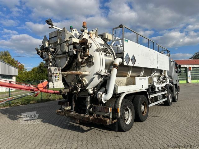 Vakuuminė cisterna sunkvežimis MERCEDES-BENZ Actros 4141 8x4 BB / KoKs Saug und Druckwagen