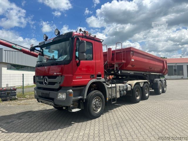 Trijų pusių savivartis sunkvežimis MERCEDES-BENZ 3344 AS / Kipper / Abroller / Auflieger