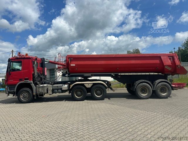 Trijų pusių savivartis sunkvežimis MERCEDES-BENZ 3344 AS / Kipper / Abroller / Auflieger