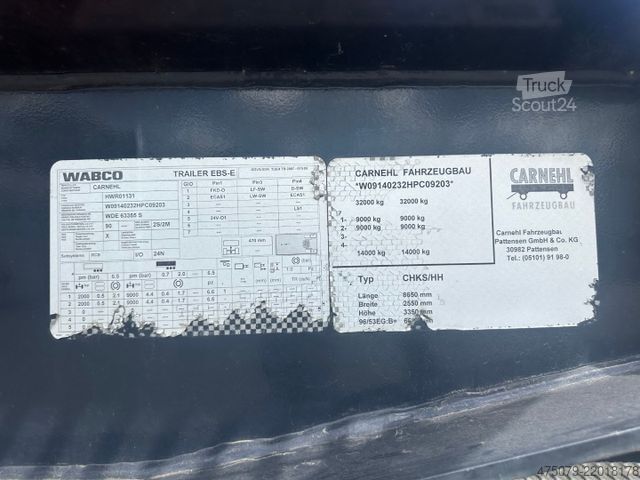 Trijų pusių savivartis sunkvežimis MERCEDES-BENZ 3344 AS / Kipper / Abroller / Auflieger