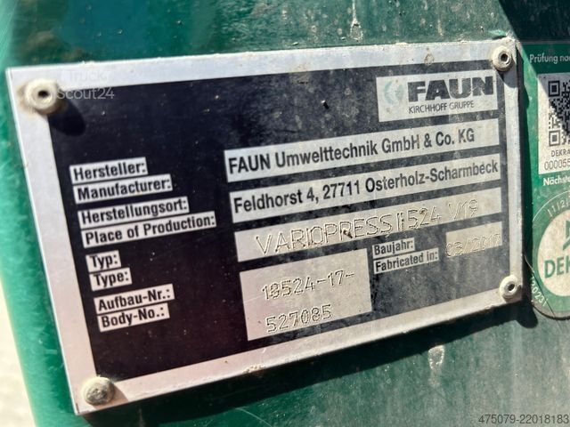 Müllwagen MERCEDES-BENZ Antos 2533 / Fauen Variopress 524 + Schüttung