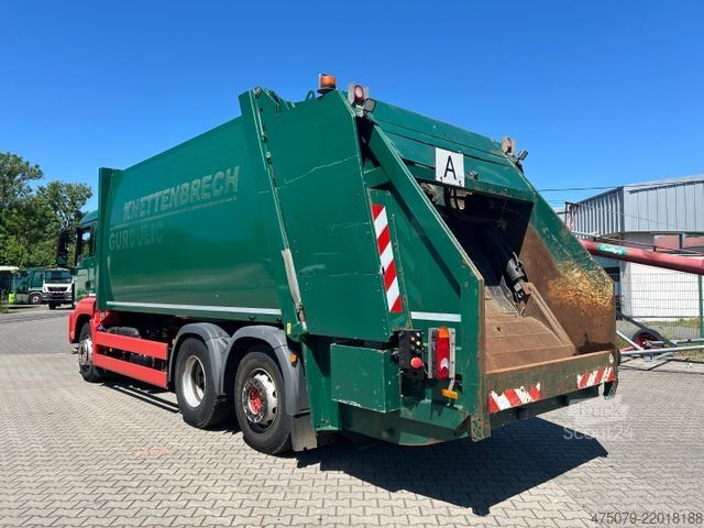 Camion à ordures MAN TGS 26.320 / 6x2 / Faun Variopress 527