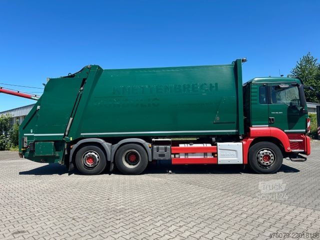 Camion à ordures MAN TGS 26.320 / 6x2 / Faun Variopress 527