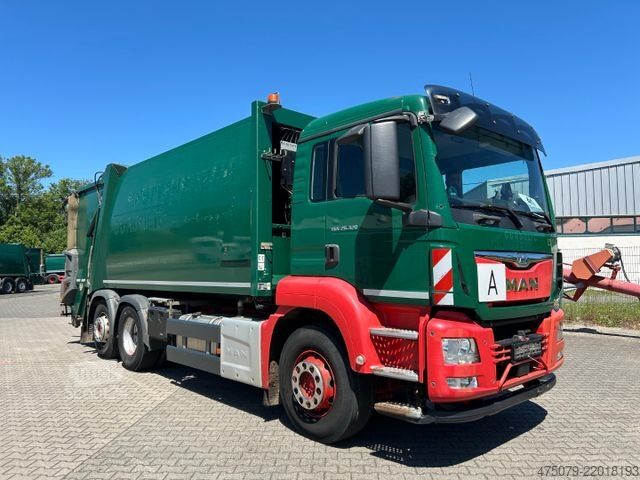 Camión de la basura MAN TGS 26.320 BL / Faun Variopress 524 + Schüttung