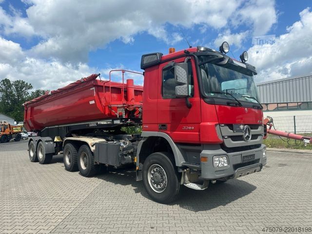 Ruloninė konteinerinė savivartis MERCEDES-BENZ Actros 3344 AS / Kipper / Abroller / Auflieger