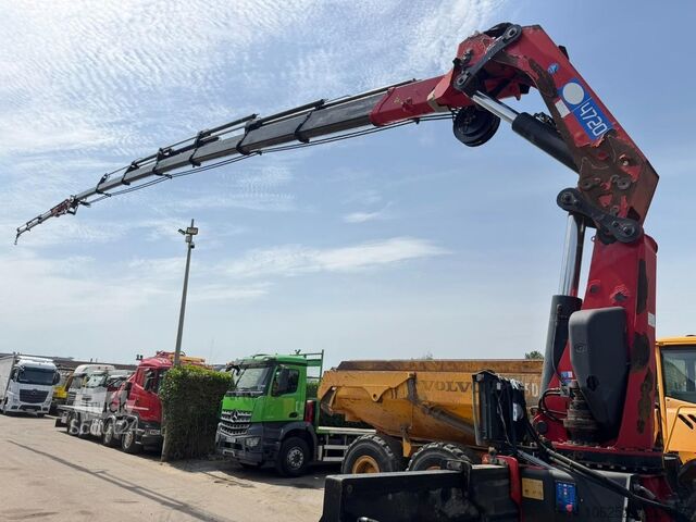 Platforma de încărcare Scania G480 6x4 PRITSCHE + (31m) KRAN HMF 4720 K7 + JI...