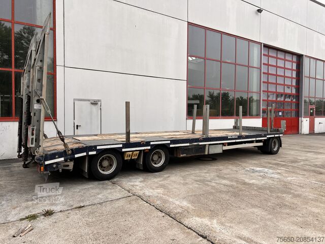 Низькорамний причіп Müller Mitteltal D3 3 Achs Tieflader 9 m, Verzinkt, Wenig Benutzt