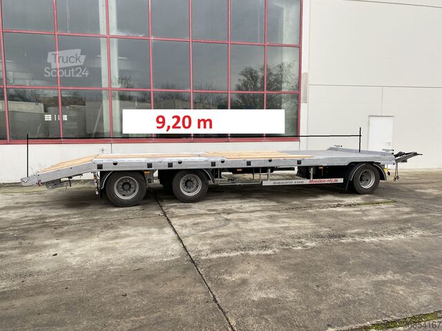 Low loader trailer Möslein T 3-P9,2 OR  3 Achs Tieflader gerader Ladefläche 9 m, Neufahrzeug