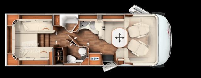 Kamper zintegrowany CARTHAGO chic c-line I 4.9 LE L (MB) - mit Hubbett