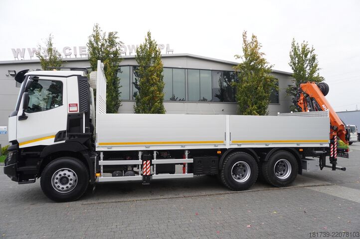 Platforma z žerjavom Renault C380 Comfort 6x4 / Atlas 172.3E crane