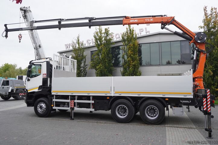 Platforma z žerjavom Renault C380 Comfort 6x4 / Atlas 172.3E crane