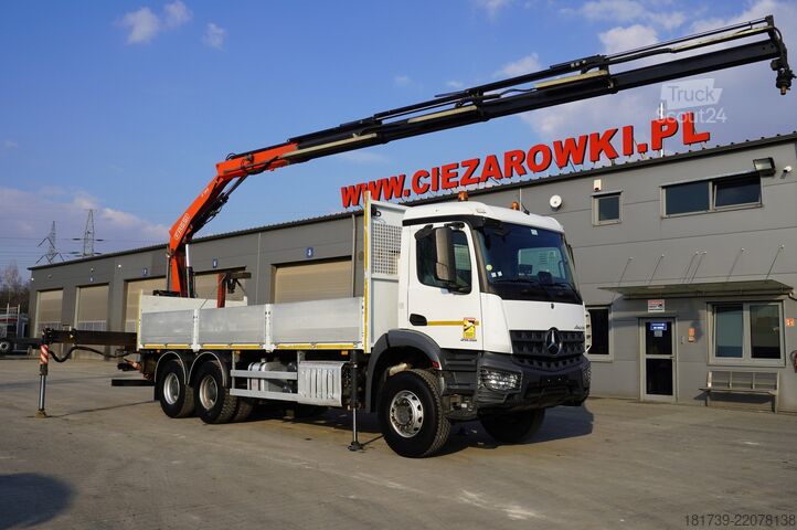 Plataforma con grúa Mercedes-Benz Arocs 2636 6x4/ Fassi F195A.0.24/ 660mth